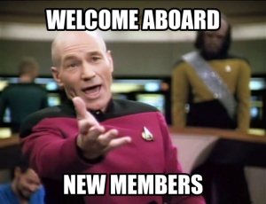 spock welcoming new members